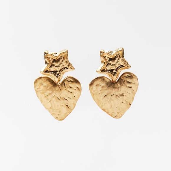 Anthropologie Jewelry - Heart dangle earrings A135